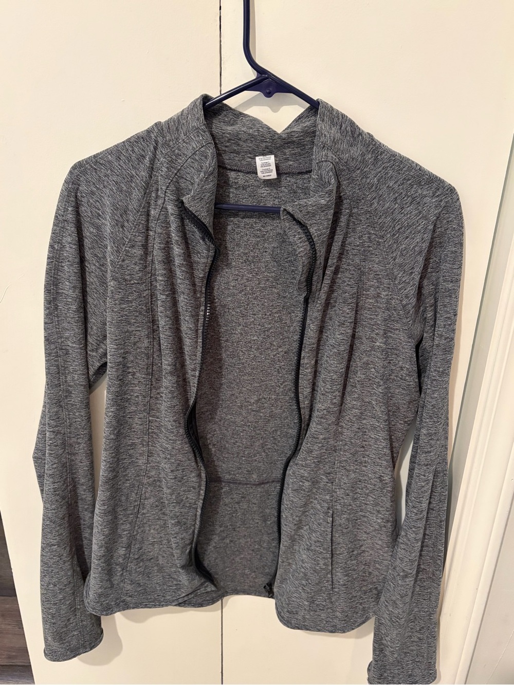 Women's Gray Open-Front athletic jacket